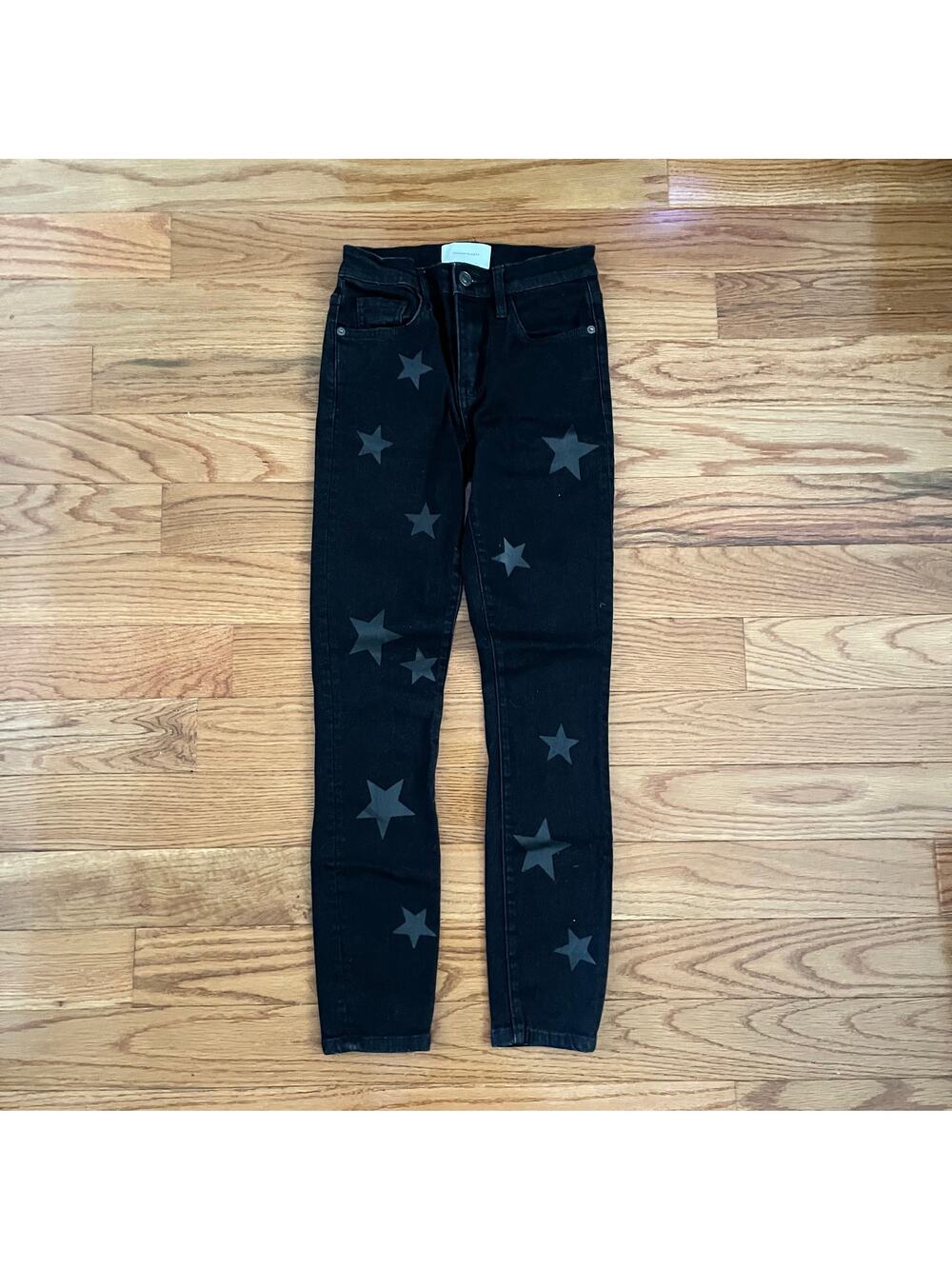 Current/Elliott Womens 24 High Waist Stiletto Jeans Vineland Stars Print